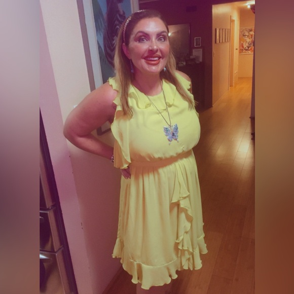 Prabal Gurung Vibrant Yellow Dress - Picture 3 of 7